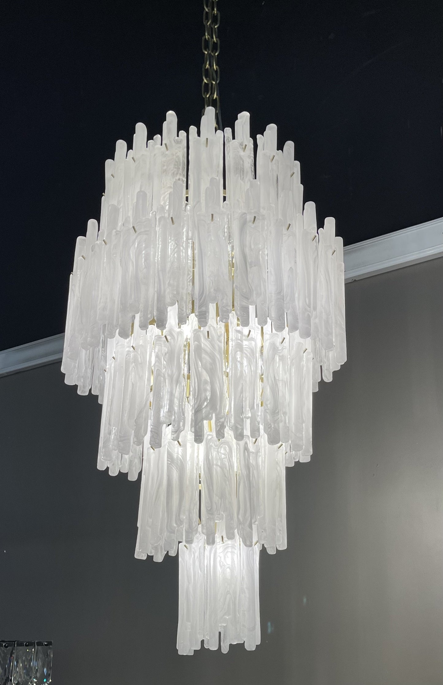 Colin Tiered Murano Glass Chandelier