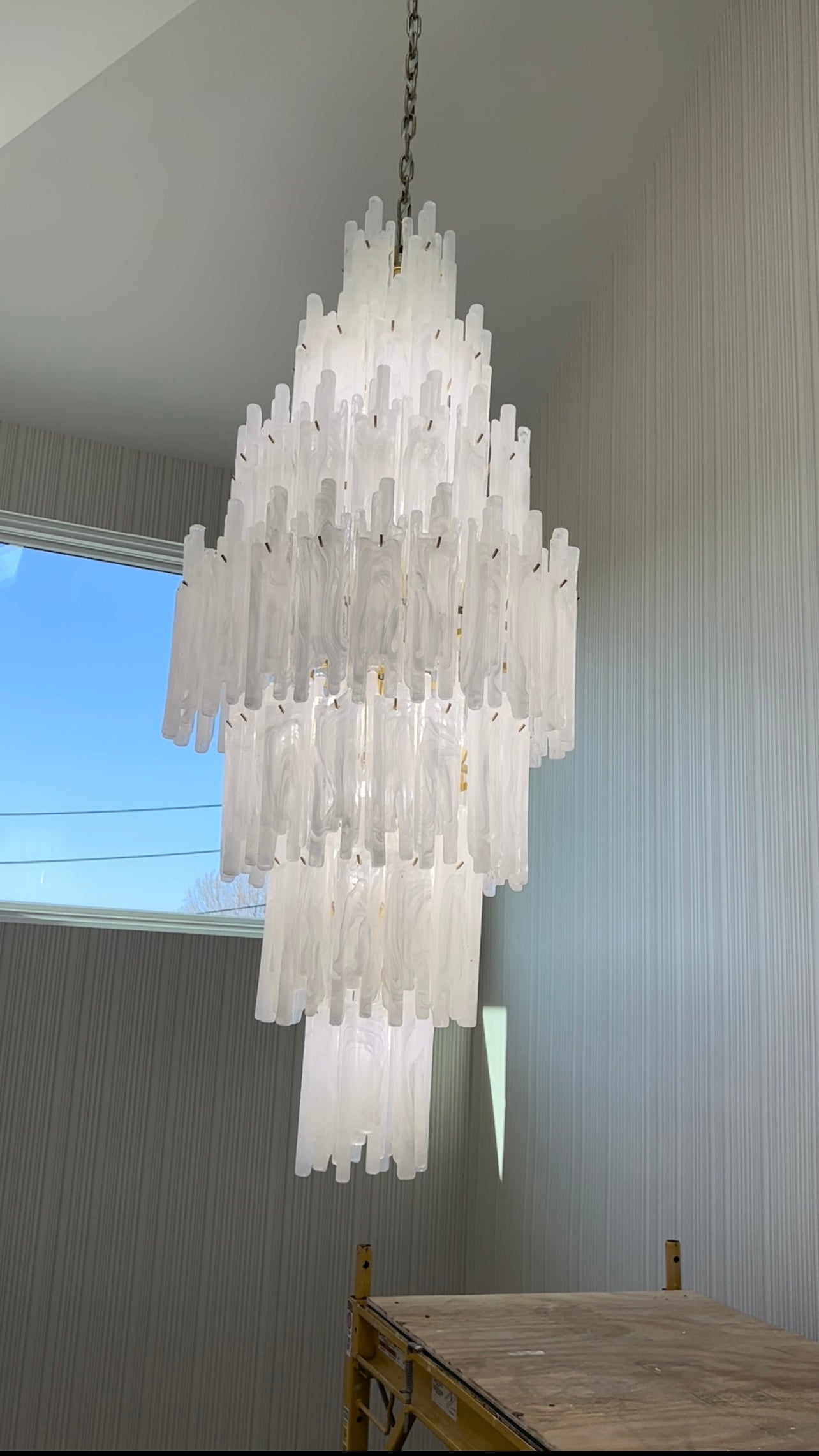 Colin Tiered Murano Glass Chandelier