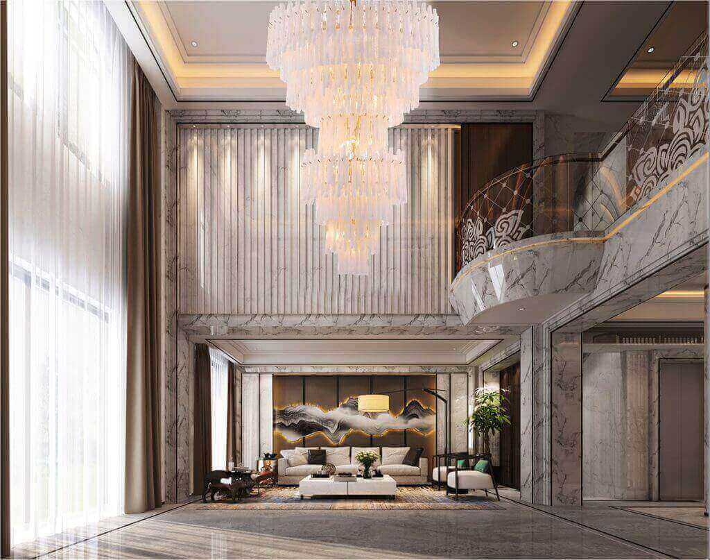 Colin Tiered Murano Glass Chandelier