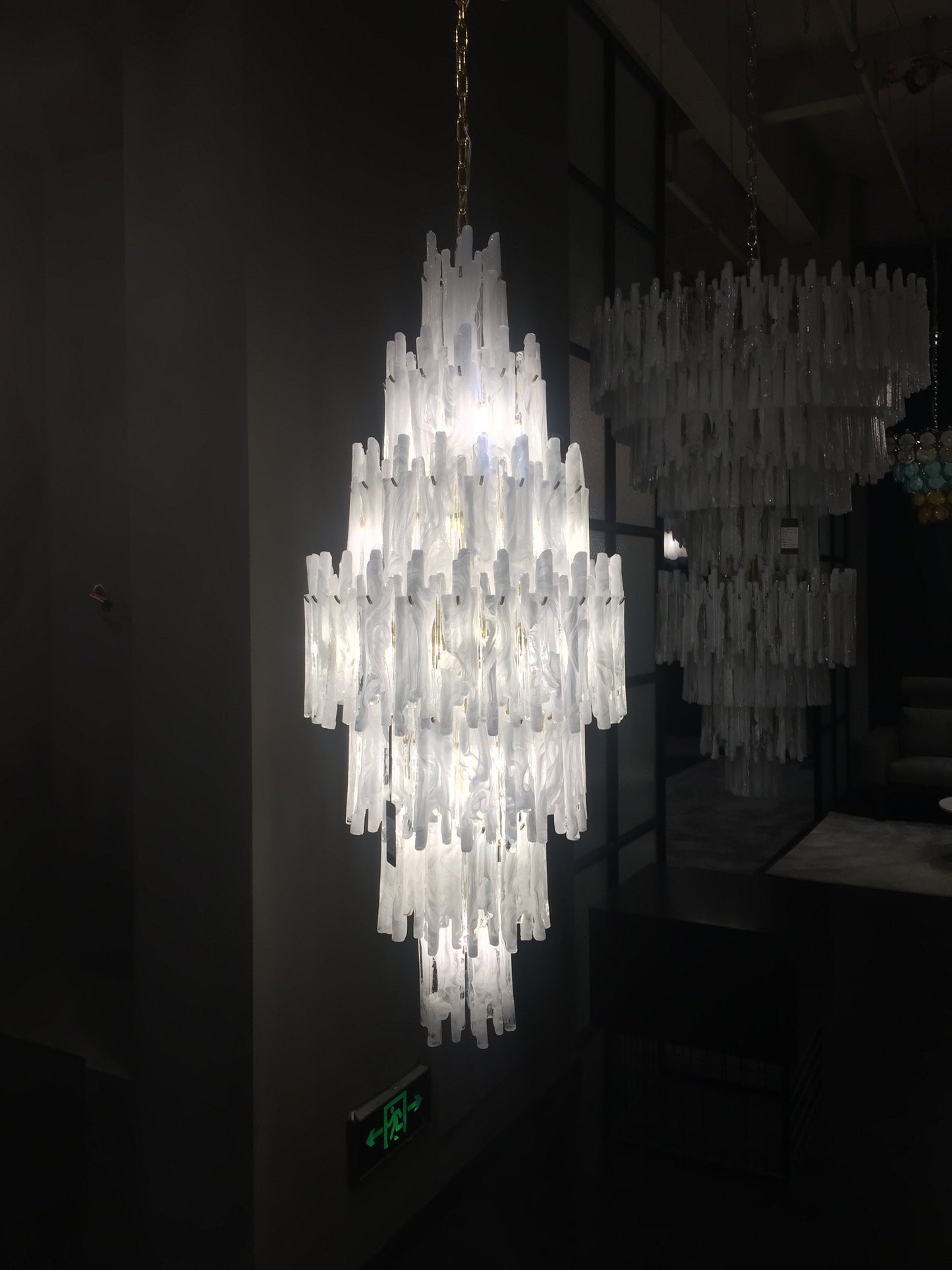 Colin Tiered Murano Glass Chandelier