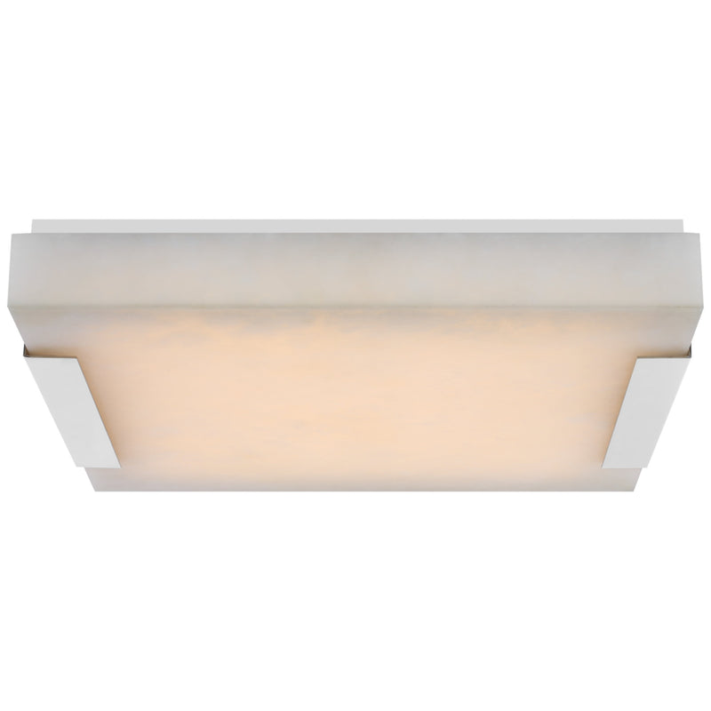 Alabaster Zimri Square Flush Mount Wall Sconce Lamp 3"H
