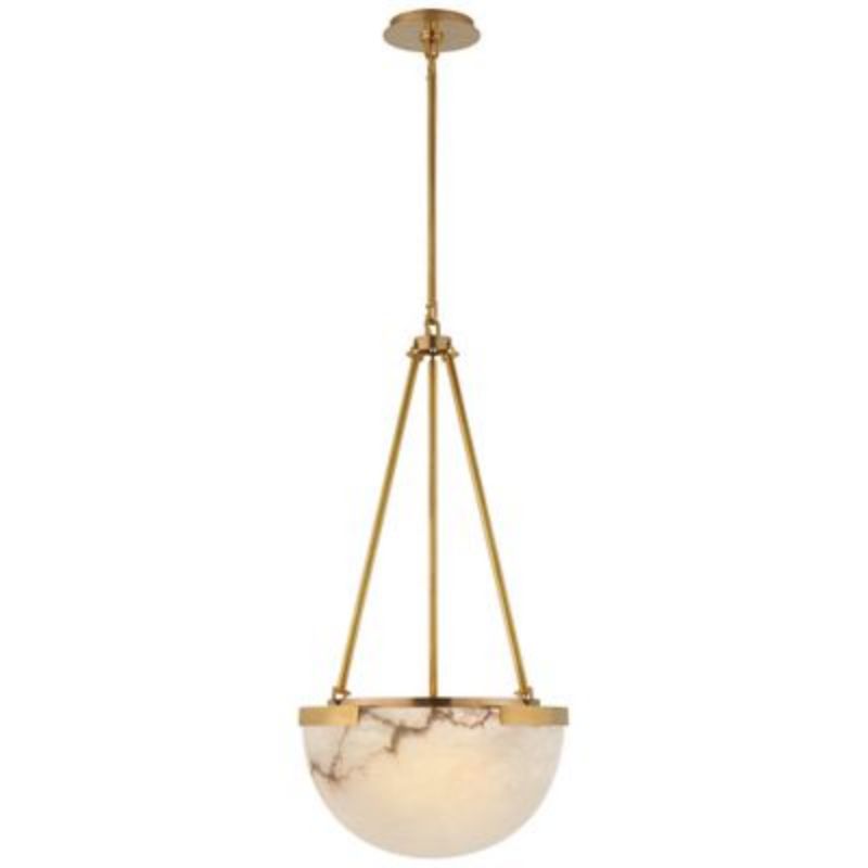 Alabaster Zemira Hemisphere Pendant Lamp