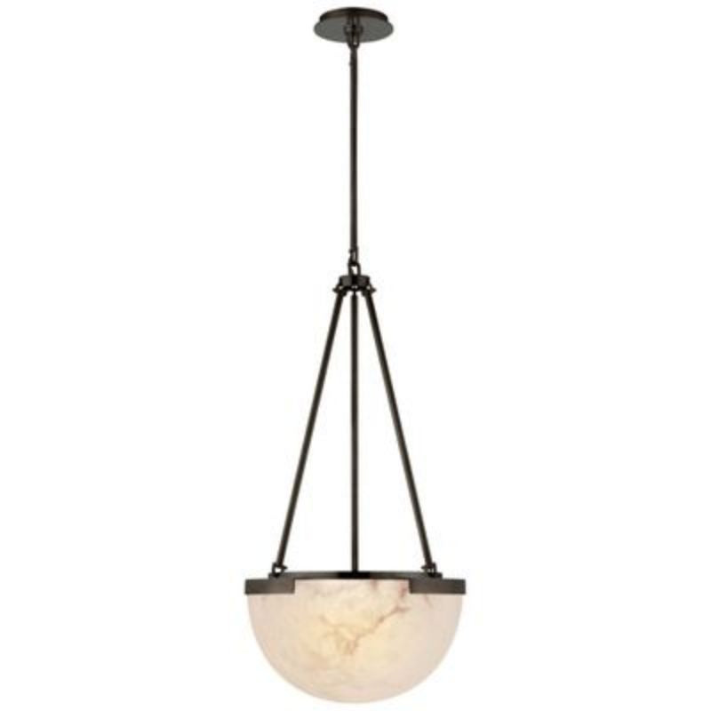 Alabaster Zemira Hemisphere Pendant Lamp