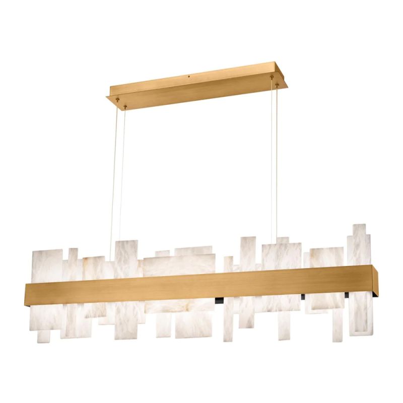 Alabaster Zachary LED Linear Chandelier 46"