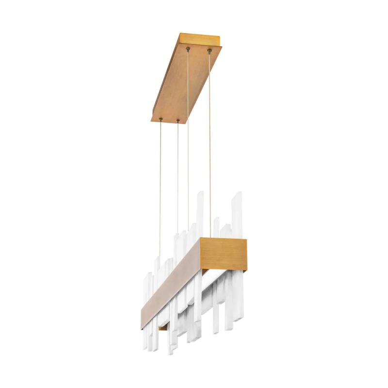 Alabaster Zachary LED Linear Chandelier 46"