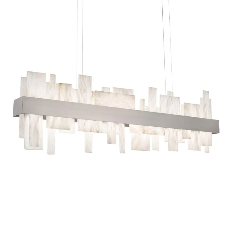 Alabaster Zachary LED Linear Chandelier 46"