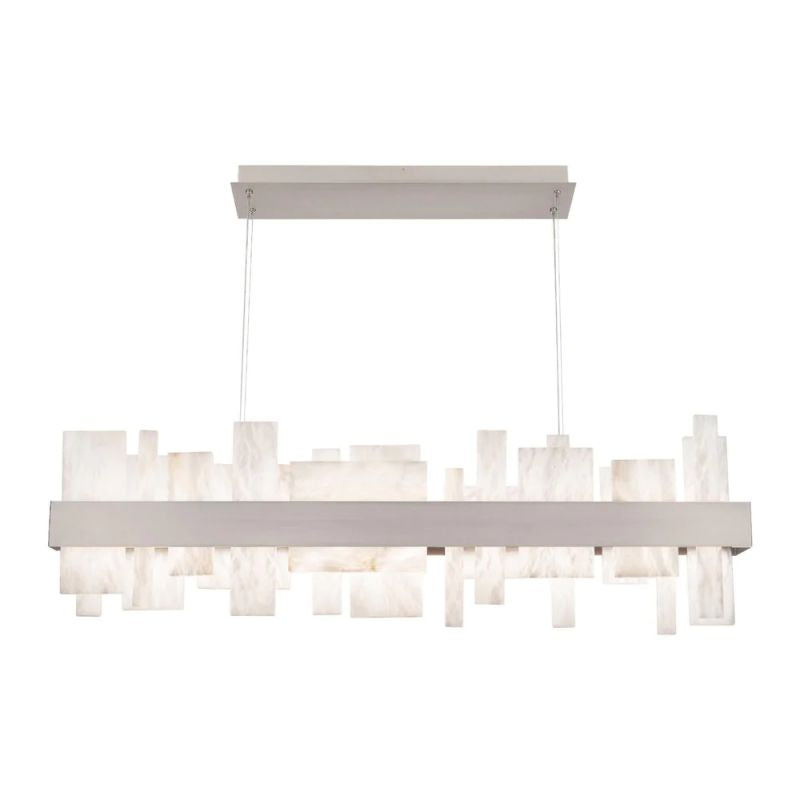 Alabaster Zachary LED Linear Chandelier 46"