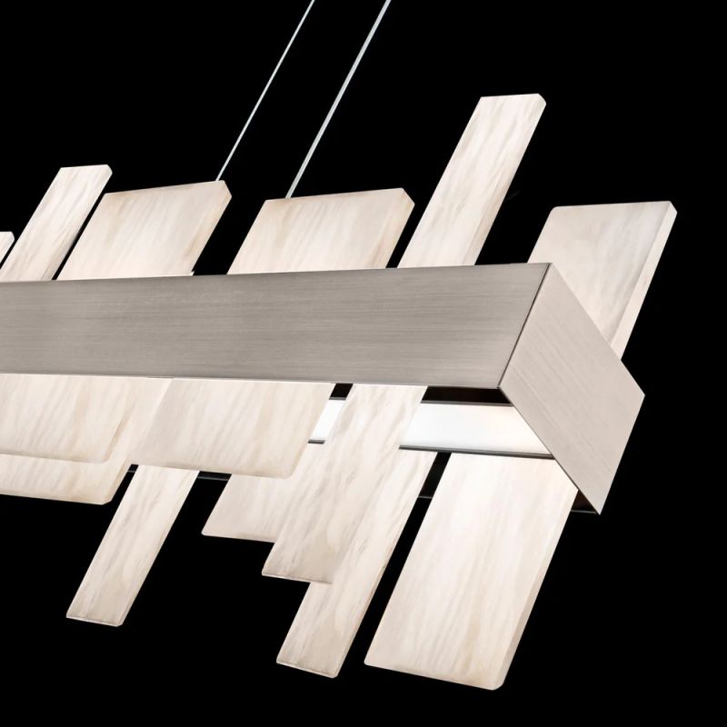 Alabaster Zachary LED Linear Chandelier 46"