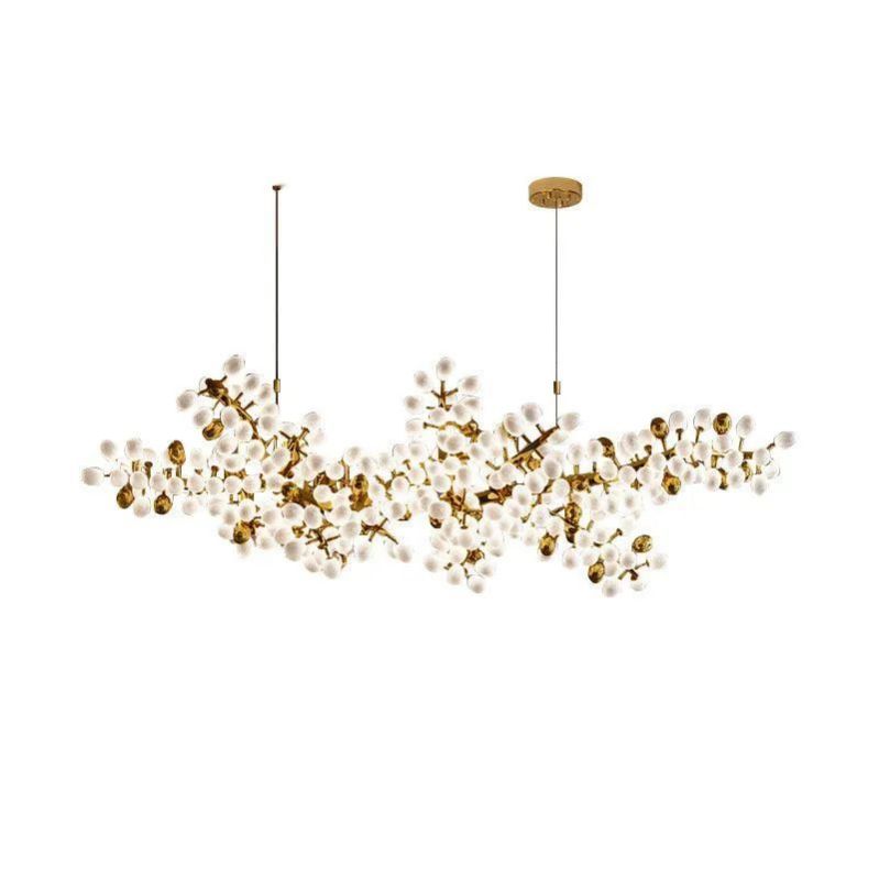 Pretty Grape Linear Chandelier For Dining Room