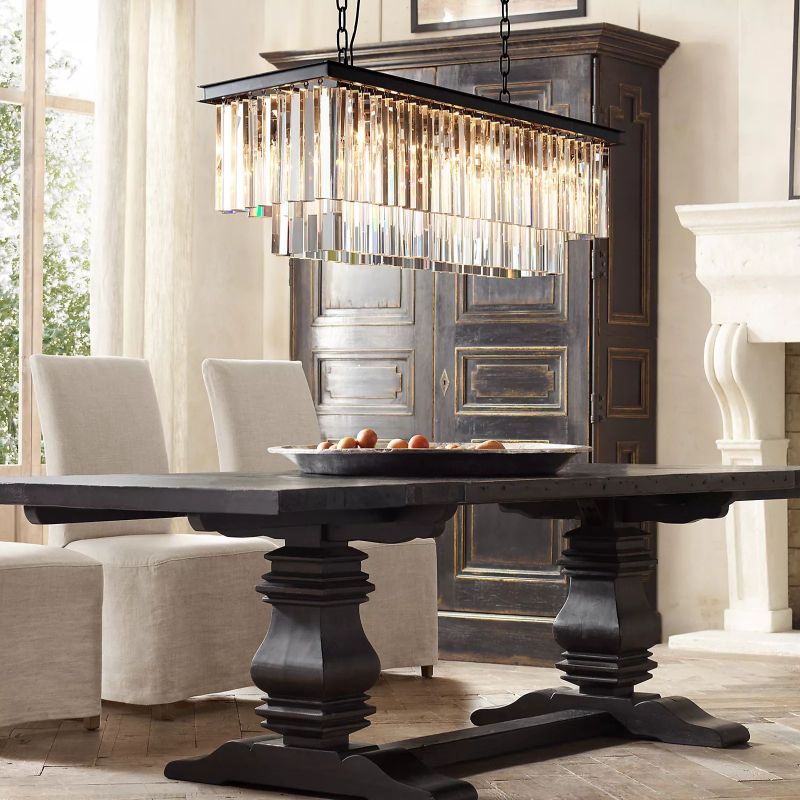 1920s Odem Rectangular Chandelier 40"