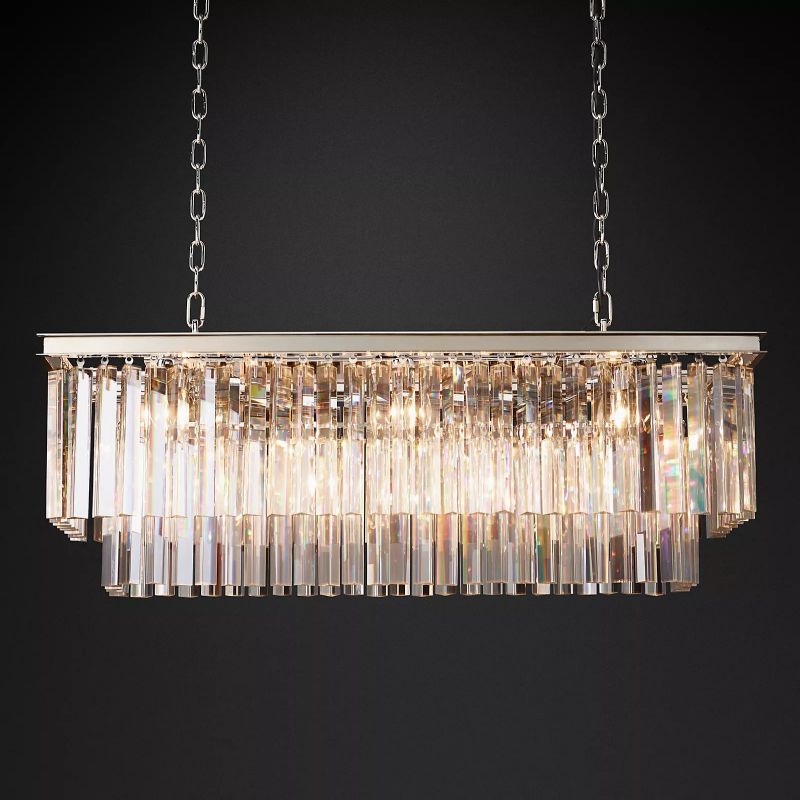 1920s Odem Rectangular Chandelier 40"