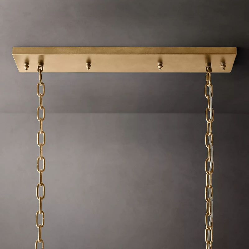1920s Odem Rectangular Chandelier 40"