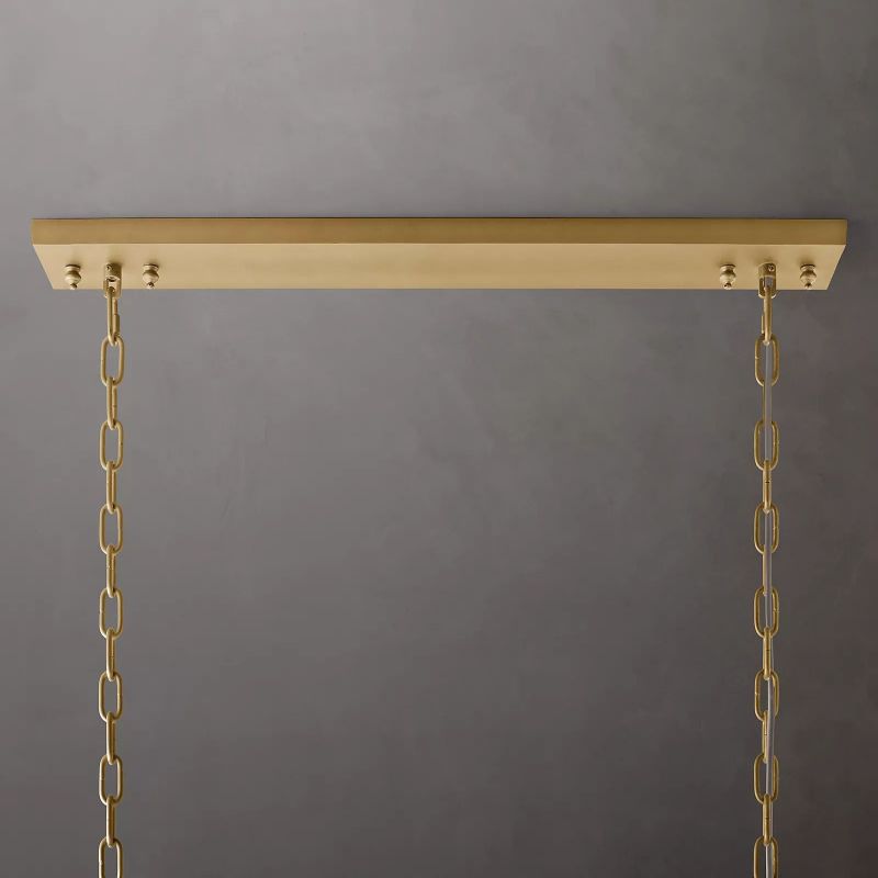 1920s Odem Rectangular Chandelier 49"