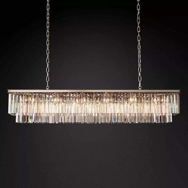 1920s Odem Rectangular Chandelier 72"