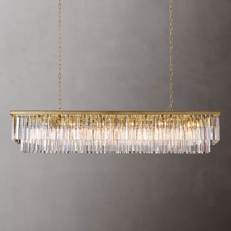 1920s Odem Rectangular Chandelier 72"