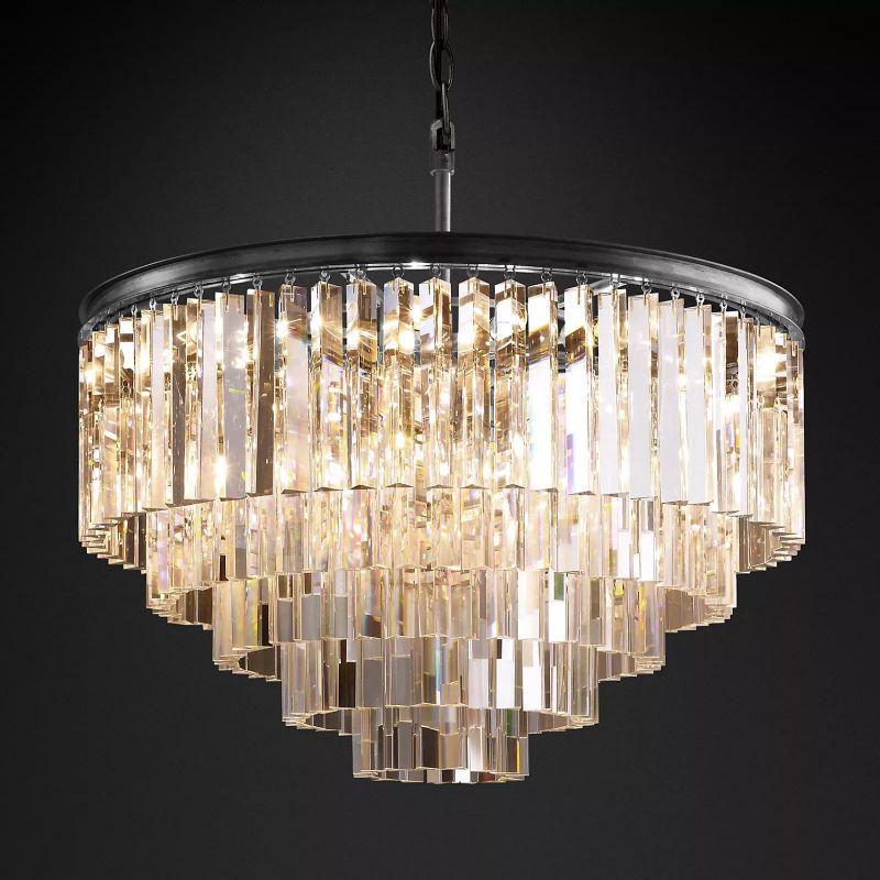 1920s Odem Round Chandelier 32"