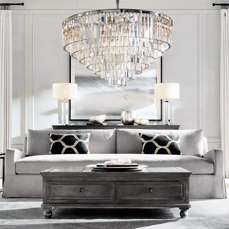 1920s Odem Round Chandelier 44"
