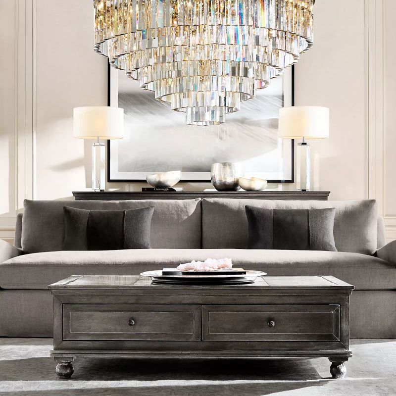 1920s Odem Round Chandelier 44"
