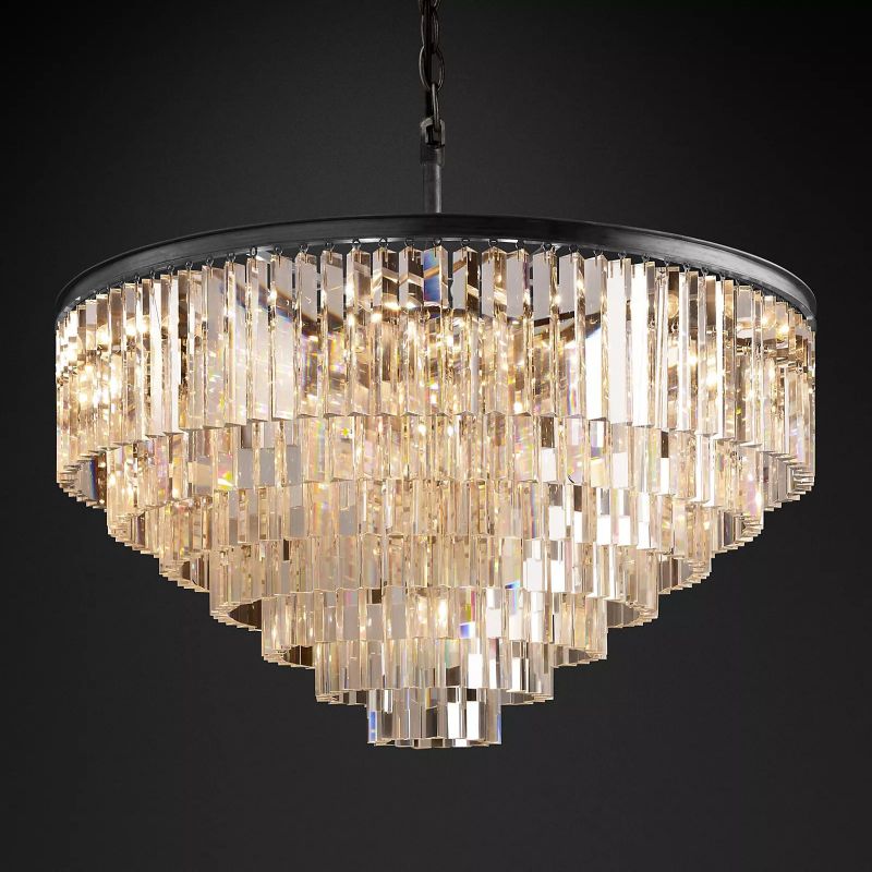 1920s Odem Round Chandelier 44"