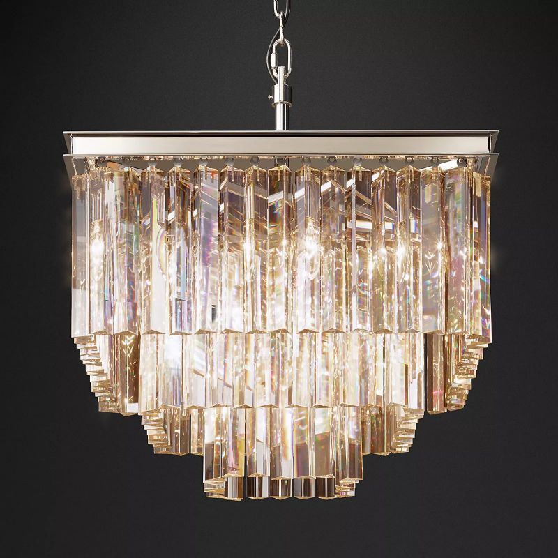 1920s Odem Square Chandelier 22"
