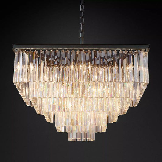 1920s Odem Square Chandelier 34"