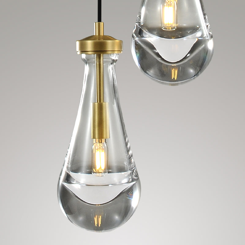 Raindrop round chandelier 5"(cord)