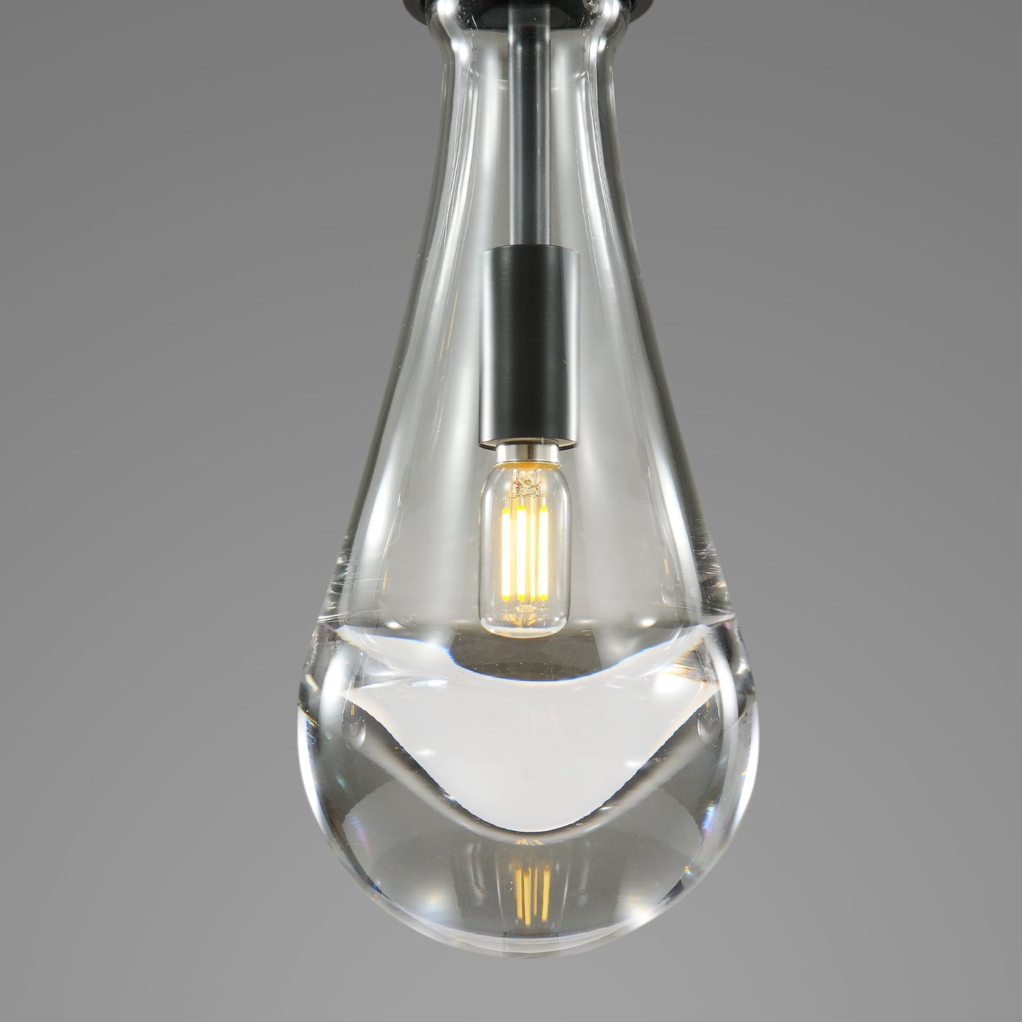 Raindrops Rectangular Chandelier 36" rod