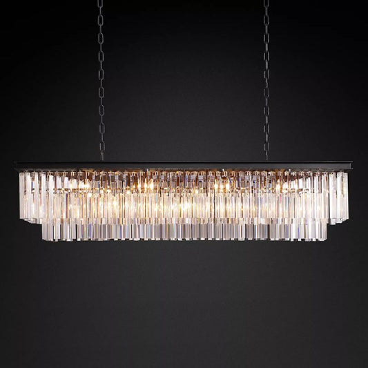 1920s Odem Rectangular Chandelier 59"