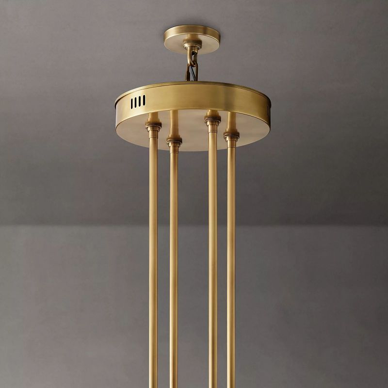 Aka Wine-glass Round Two-Tier Chandelier 60"