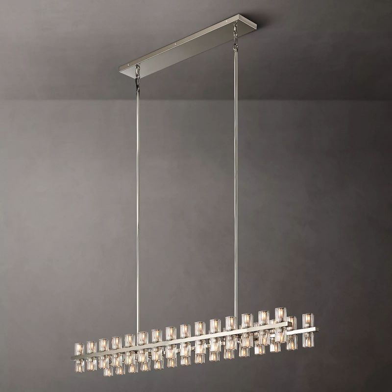 Aka Wine-glass Rectangular Chandelier 54"