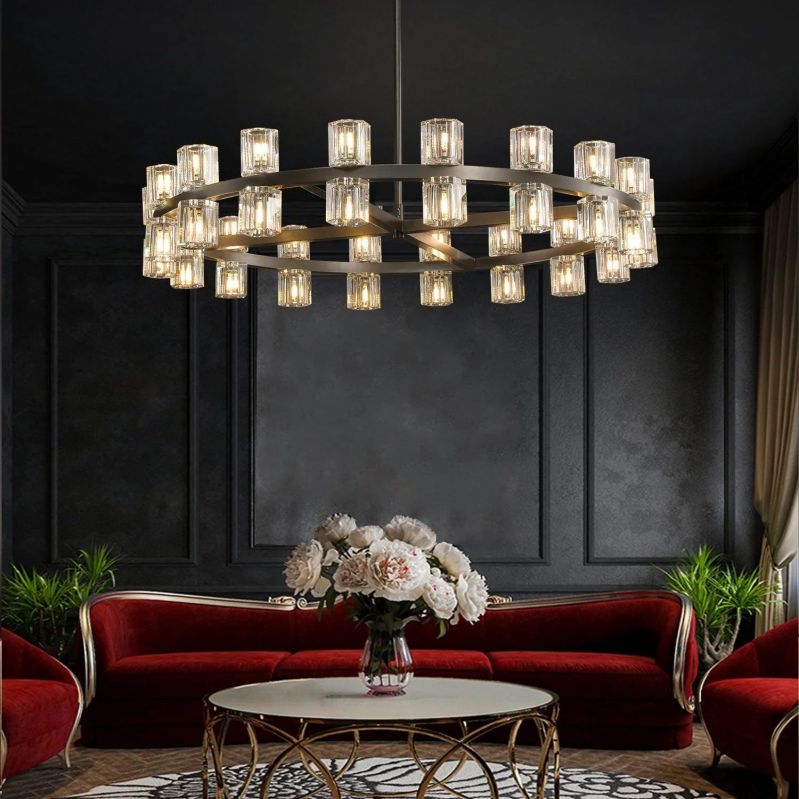 Aka Wine-glass Round Chandelier 36"