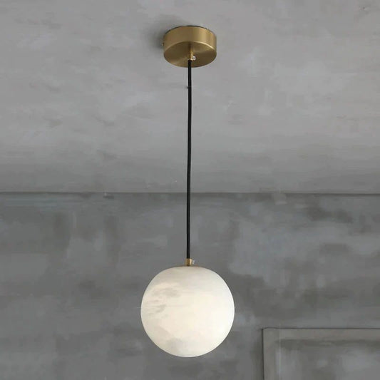 Alabaster Zemira Ball Pendant Light