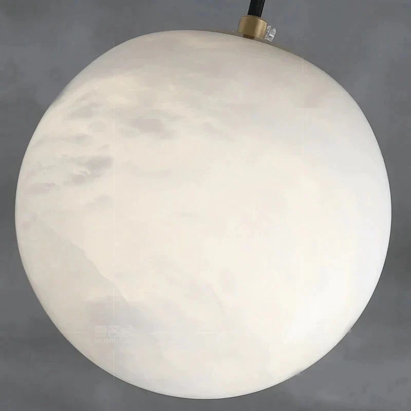 Alabaster Zemira Ball Pendant Light