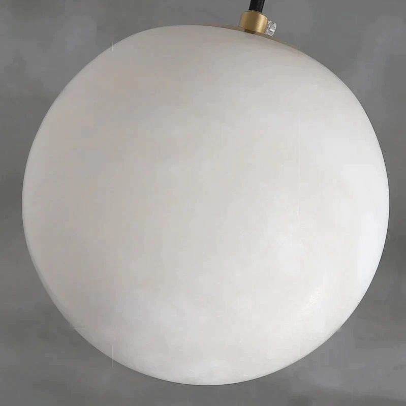 Alabaster Zemira Ball Pendant Light