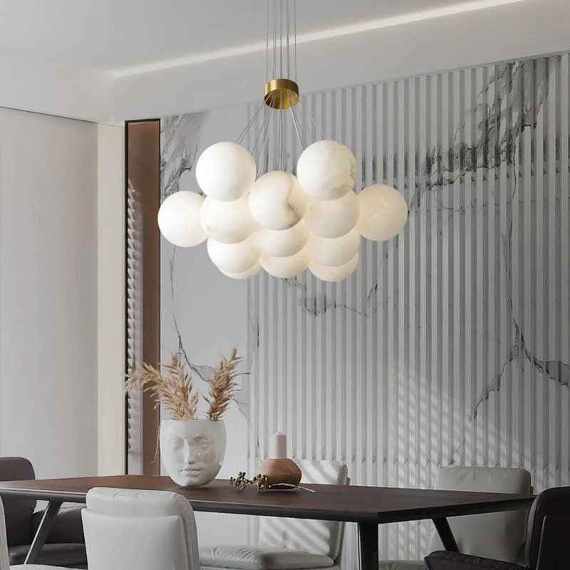 Alabaster Global Ceiling Pendant