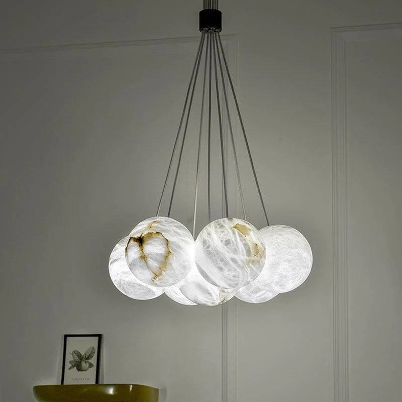 Alabaster Global Ceiling Pendant