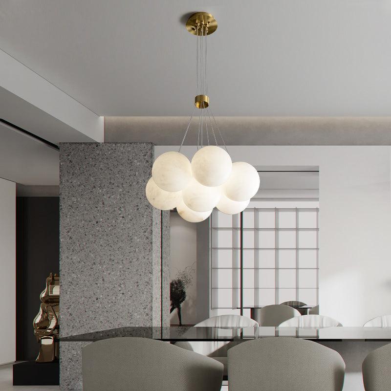 Alabaster Global Ceiling Pendant