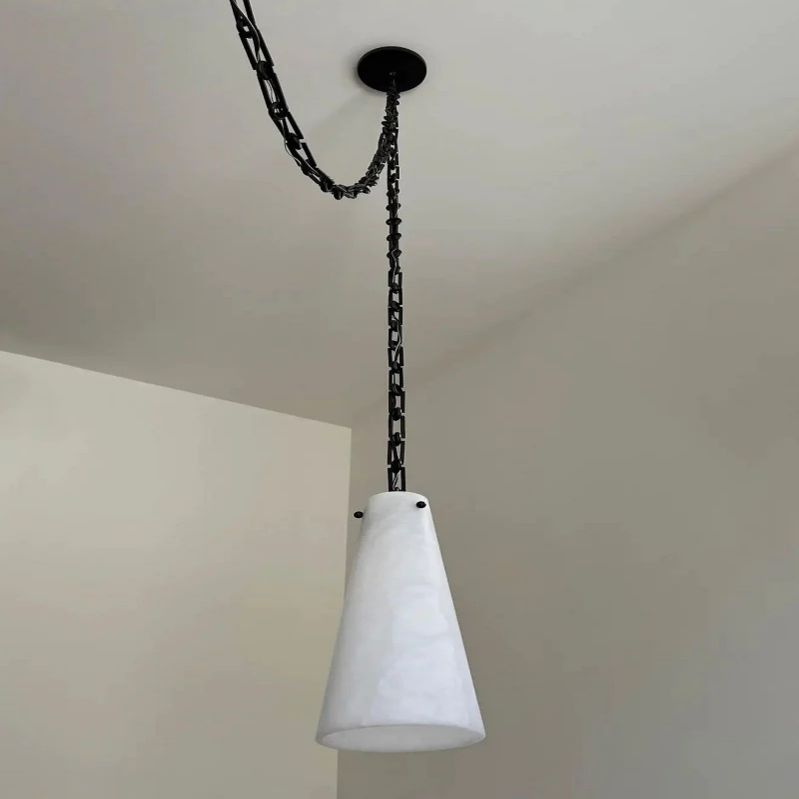 Alabaster Modern 3-light Marble Chandelier