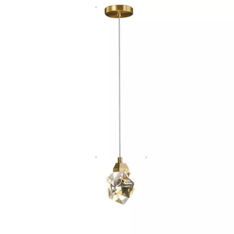 Angelia Faceted Crystal Prisms Pendant