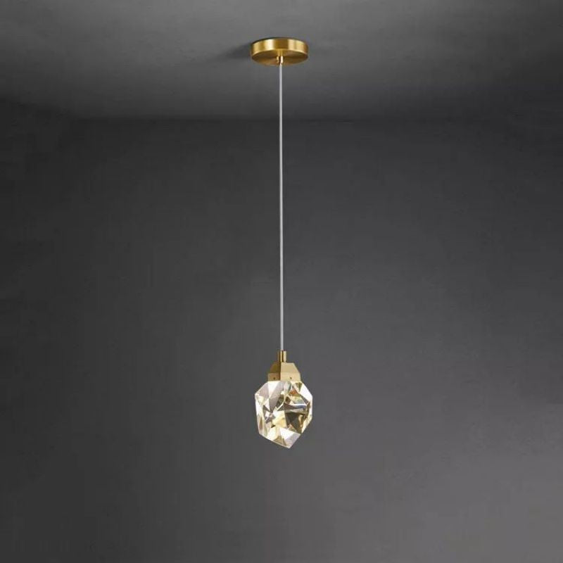 Angelia Faceted Crystal Prisms Pendant