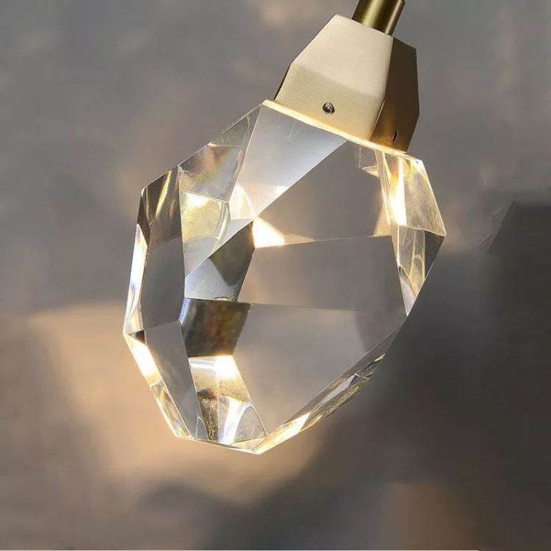 Angelia Faceted Crystal Prisms Pendant