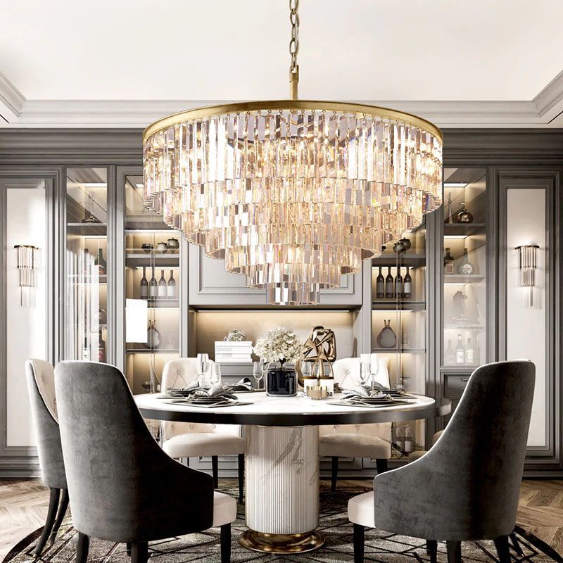 1920s Odem Round Chandelier 44"