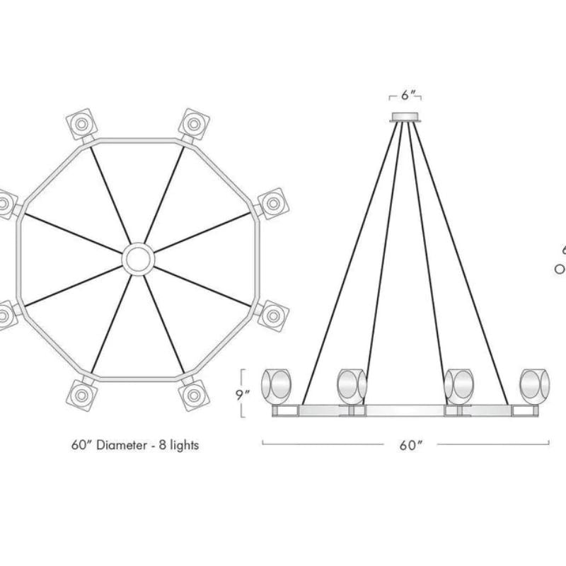 Bifrons Contemporary Circular Living Room Pendant