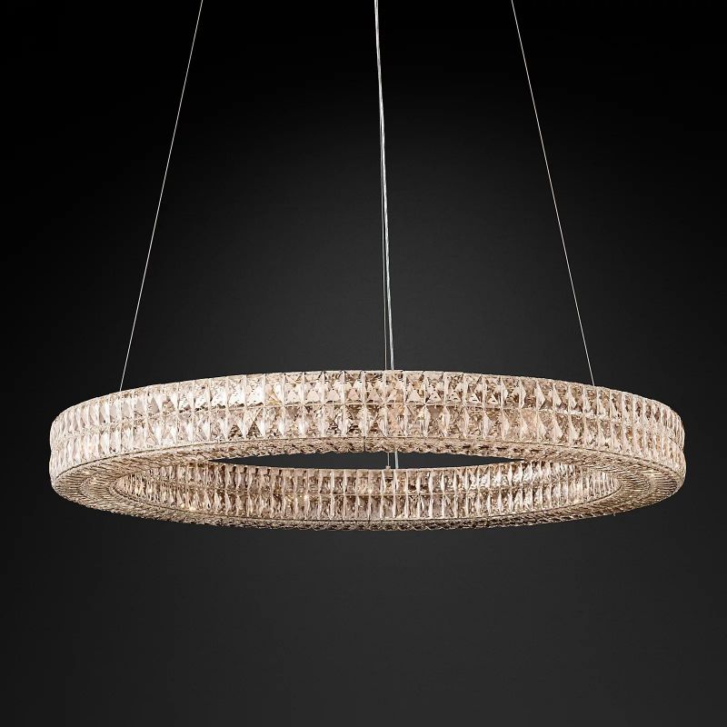 Brilliant Crystal Round Chandelier 32"44"59"
