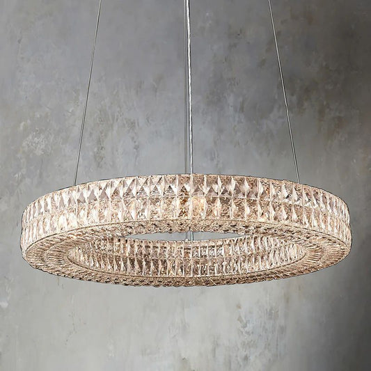 Brilliant Crystal Round Chandelier 32"44"59"