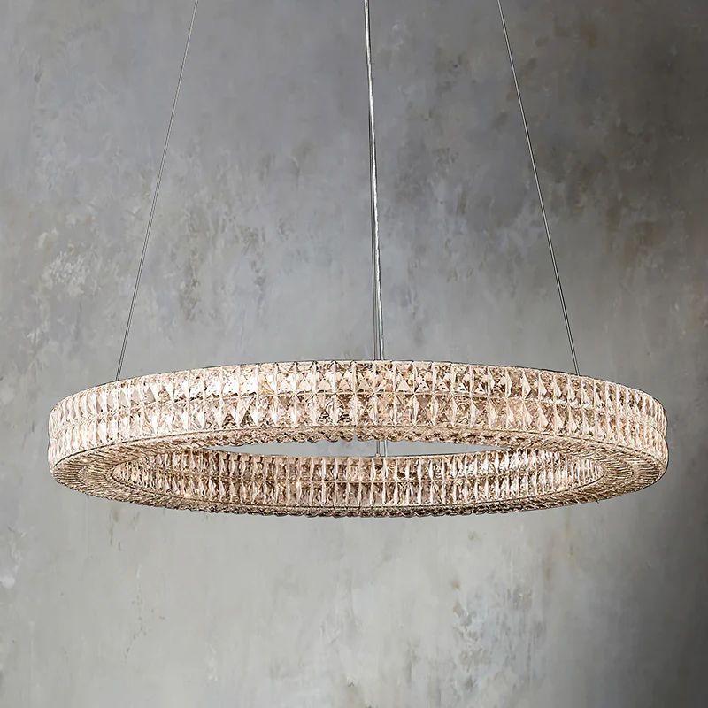 Brilliant Crystal Round Chandelier 32"44"59"