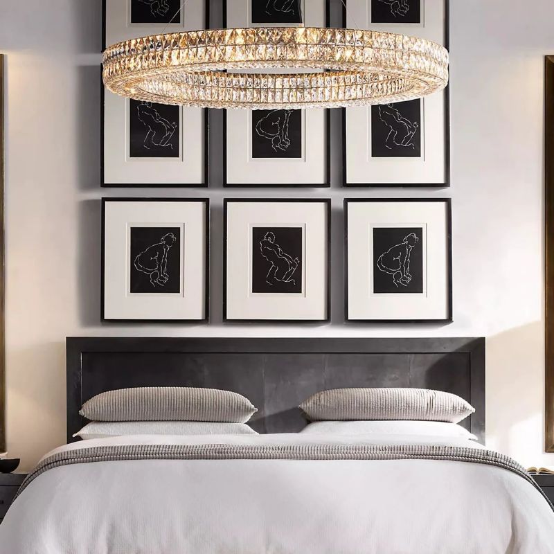 Brilliant Crystal Round Chandelier 32"44"59"