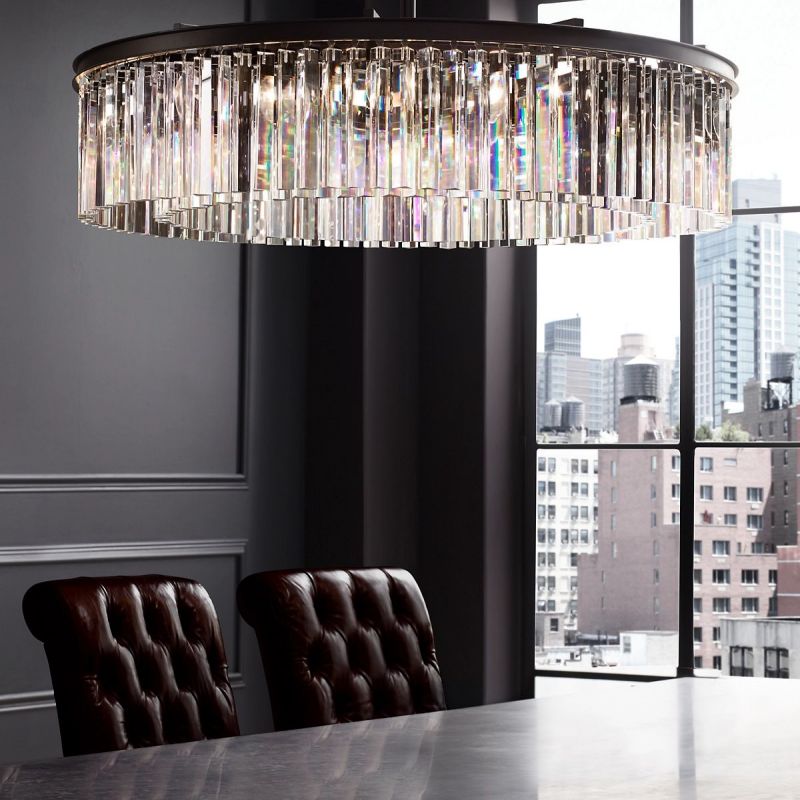 Rhy Round Chandelier 32"D/43"D