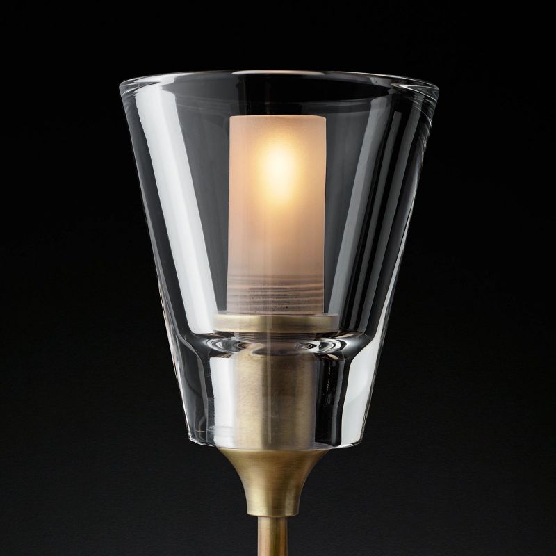 Glass Torch Round Chandelier 46"