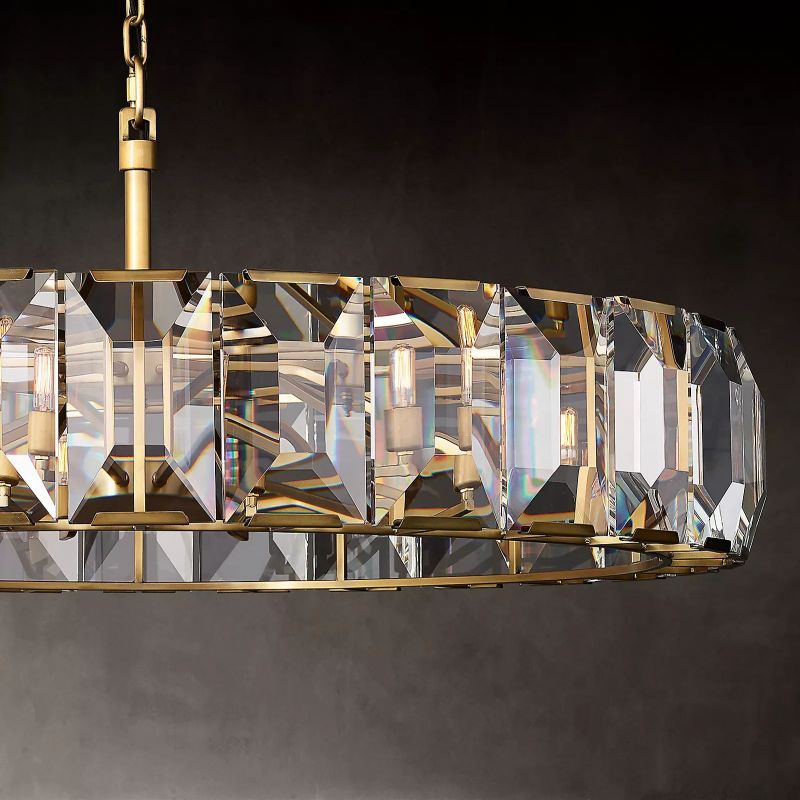 Harson Crystal Round Chandelier 31"